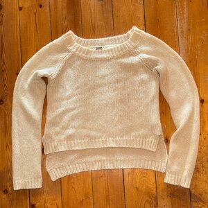 Miss Me Beige Crew Neck Sweater